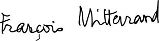 François Mitterrand Signature